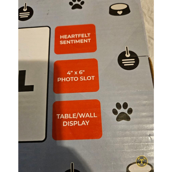 Always & Forever in My Thoughts Heart Pet Memorial Frame Brown 4"x6" Dog Cat New - Picture 9 of 9